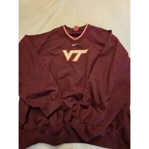 Nike Virginia Tech Windbreaker Size XXL Center Swoosh Pullover Jacket Vintage
